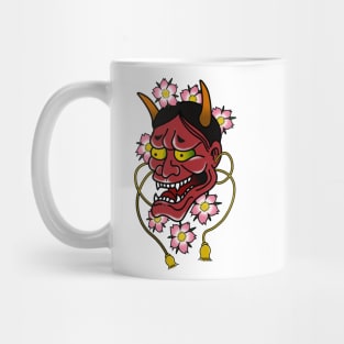 Traditional Hannya Sakura Mask (FULL) Mug